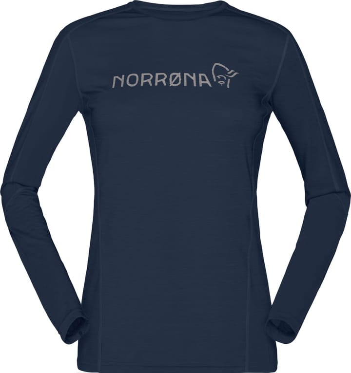 Norrøna Women's Falketind Equaliser Merino Round Neck Indigo Night Norrøna