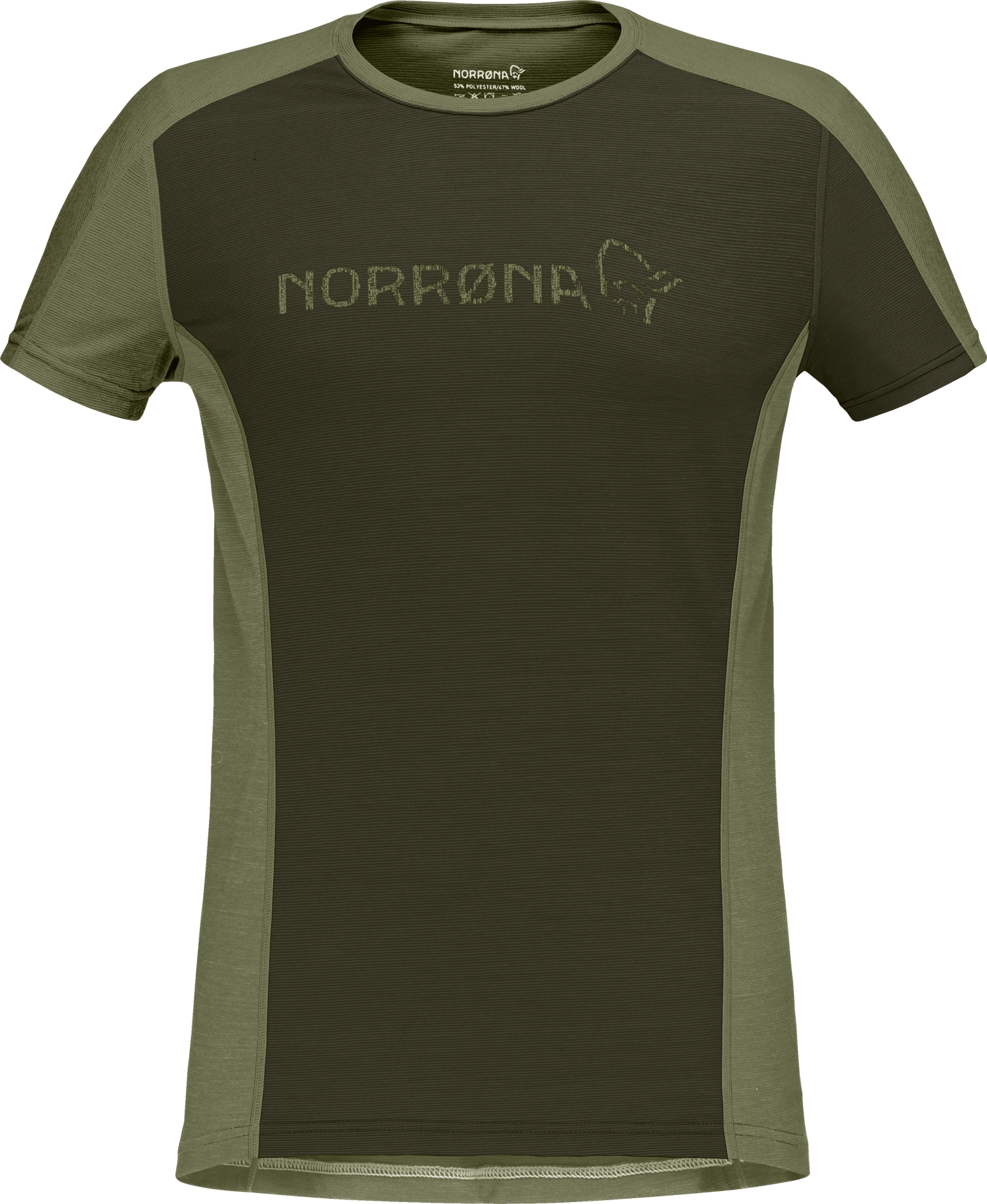 Norrøna Women's Falketind Equaliser Merino T-Shirt Olive Night/Rosin