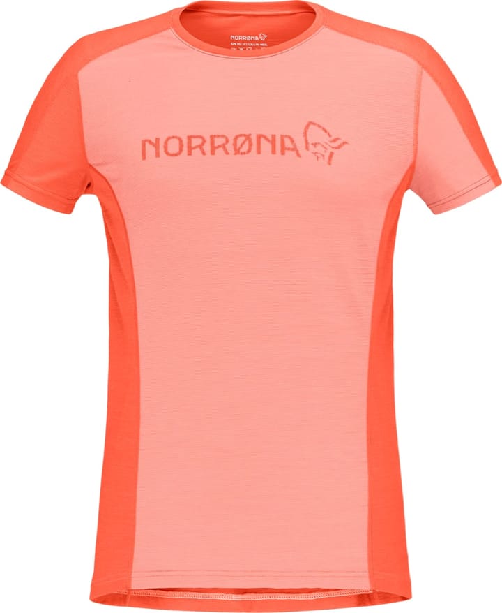 Norrøna Falketind Equaliser Merino T-Shirt W's Peach Amber/Orange Alert Norrøna Norrøna Falketind Equaliser Merino T-Shirt W's Peach Amber/Orange Alert Norrøna