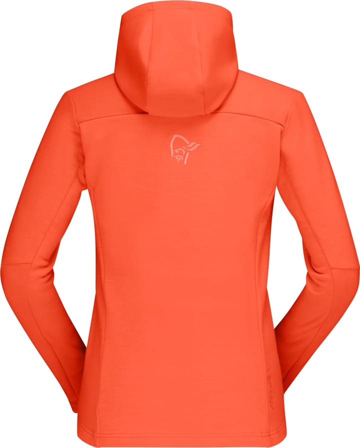 Norrøna Falketind Warmwool2 Stretch Zip Hood W's Orange Alert Norrøna Norrøna Falketind Warmwool2 Stretch Zip Hood W's Orange Alert Norrøna