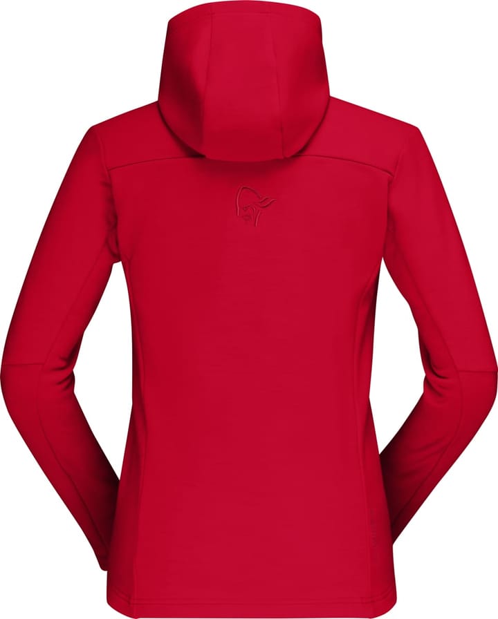Norrøna Falketind Warmwool2 Stretch Zip Hood W's Jester Red Norrøna Norrøna Falketind Warmwool2 Stretch Zip Hood W's Jester Red Norrøna