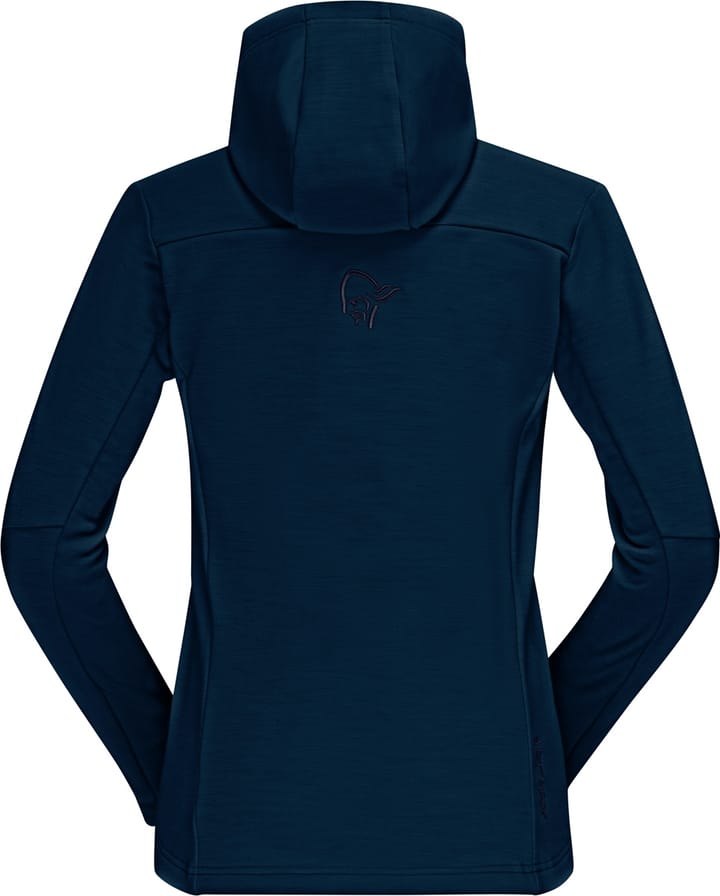 Norrøna Falketind Warmwool2 Stretch Zip Hood W's Indigo Night Norrøna