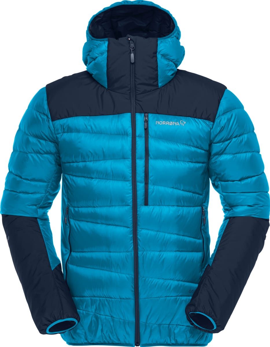 Norrøna Falketind Down750 Hood M's Hawaiian Surf/Indigo Night