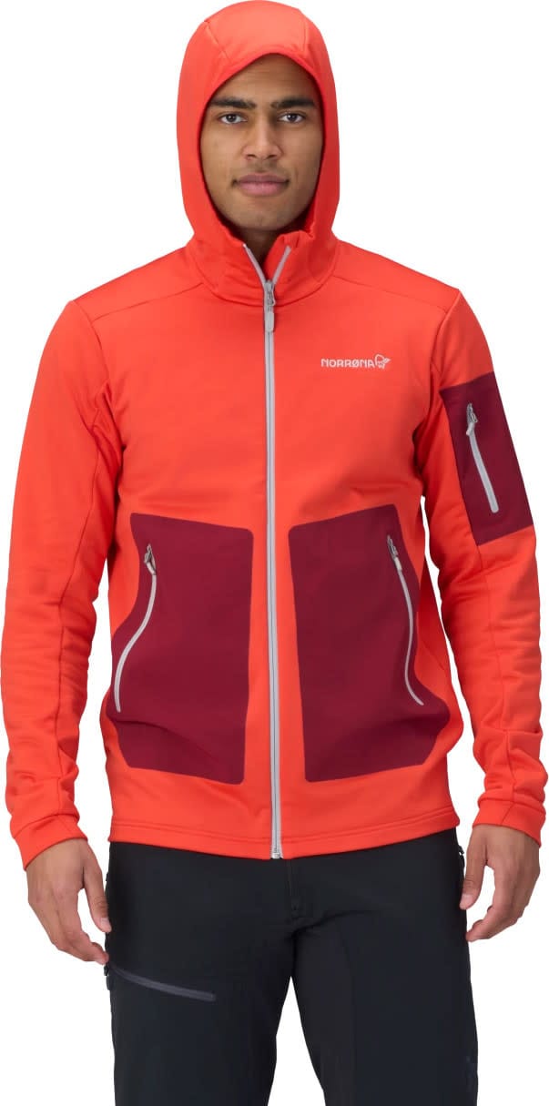 Norrøna Men's Falketind Warm Stretch Hood Arednalin Red Norrøna Norrøna Men's Falketind Warm Stretch Hood Arednalin Red Norrøna