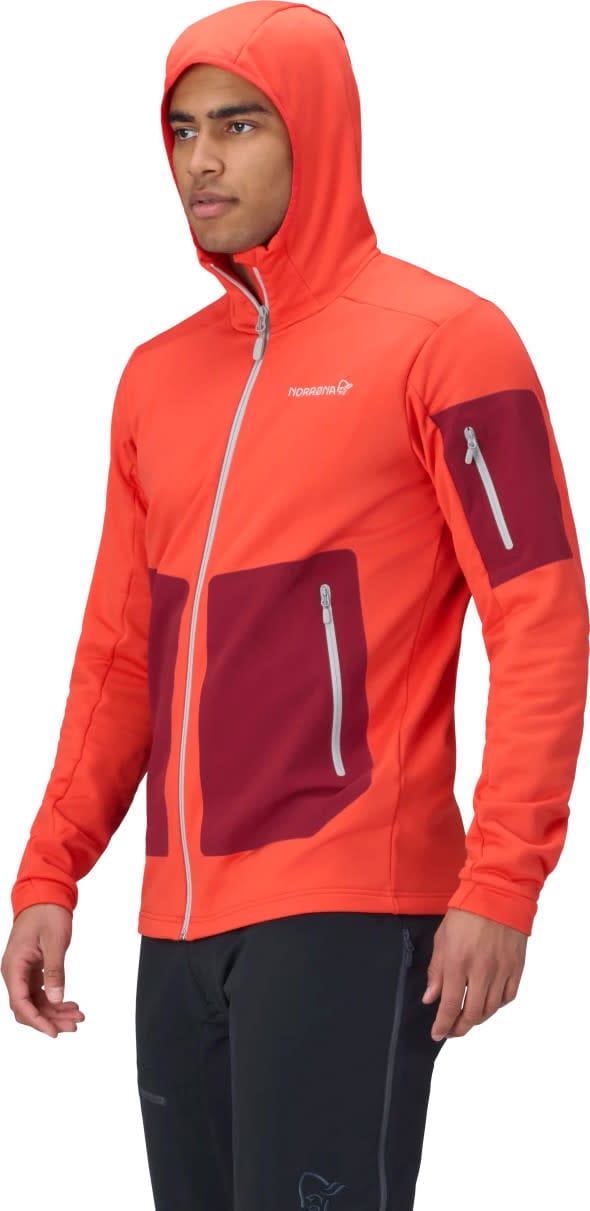Norrøna Men's Falketind Warm Stretch Hood Arednalin Red Norrøna Norrøna Men's Falketind Warm Stretch Hood Arednalin Red Norrøna