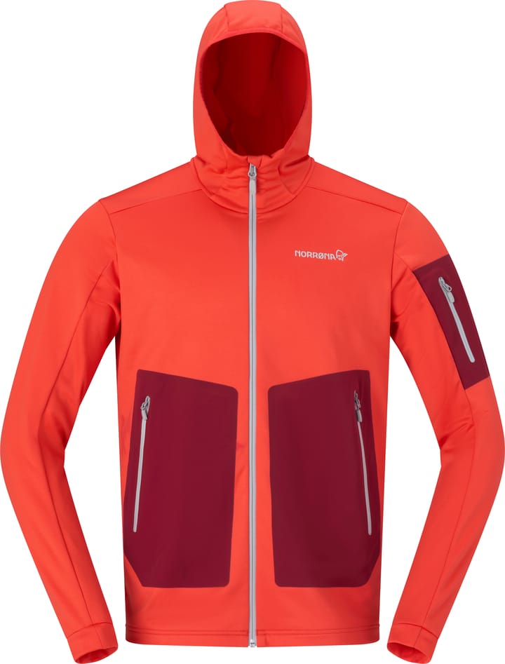 Norrøna Men's Falketind Warm Stretch Hood Arednalin Red Norrøna Norrøna Men's Falketind Warm Stretch Hood Arednalin Red Norrøna