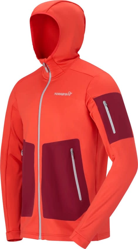 Norrøna Men's Falketind Warm Stretch Hood Arednalin Red Norrøna Norrøna Men's Falketind Warm Stretch Hood Arednalin Red Norrøna