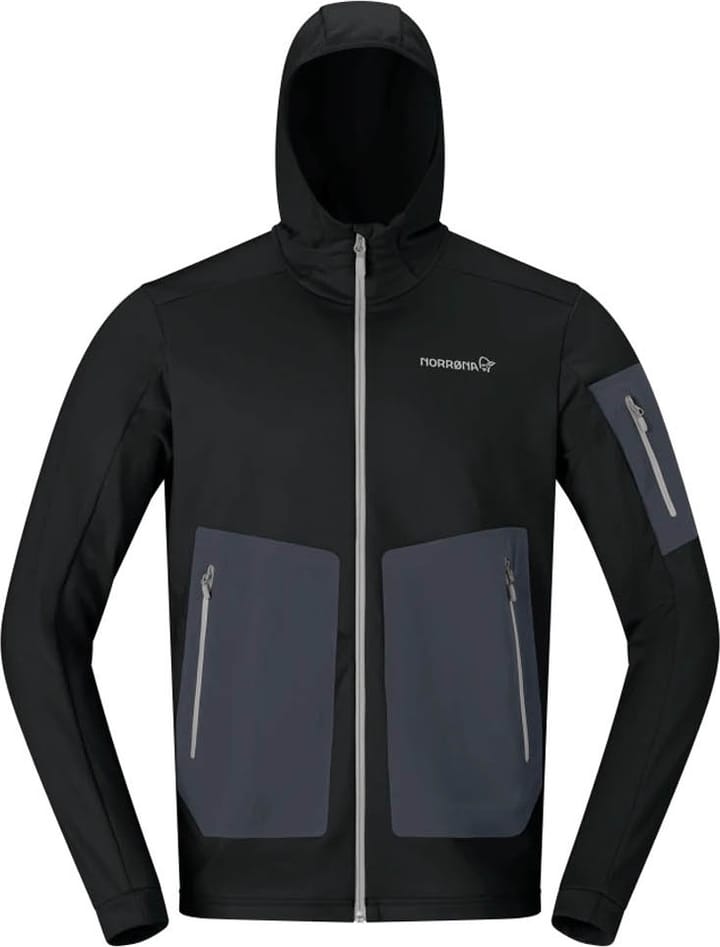 Norrøna Men's Falketind Warm Stretch Hood Caviar Black Norrøna