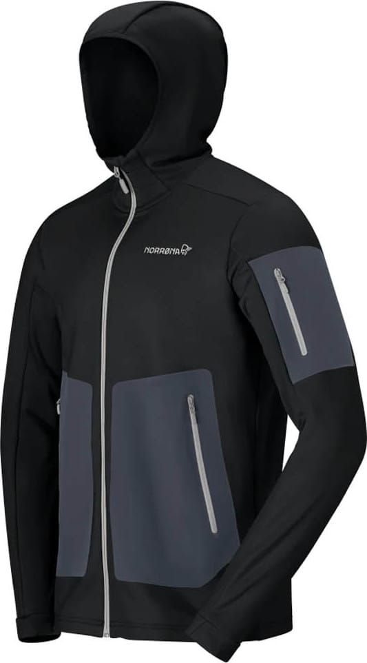 Norrøna Men's Falketind Warm Stretch Hood Caviar Black Norrøna