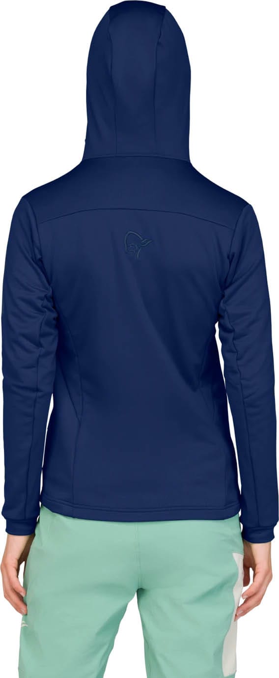 Norrøna Women's Falketind Warm Stretch Hood Indigo Night Blue Norrøna