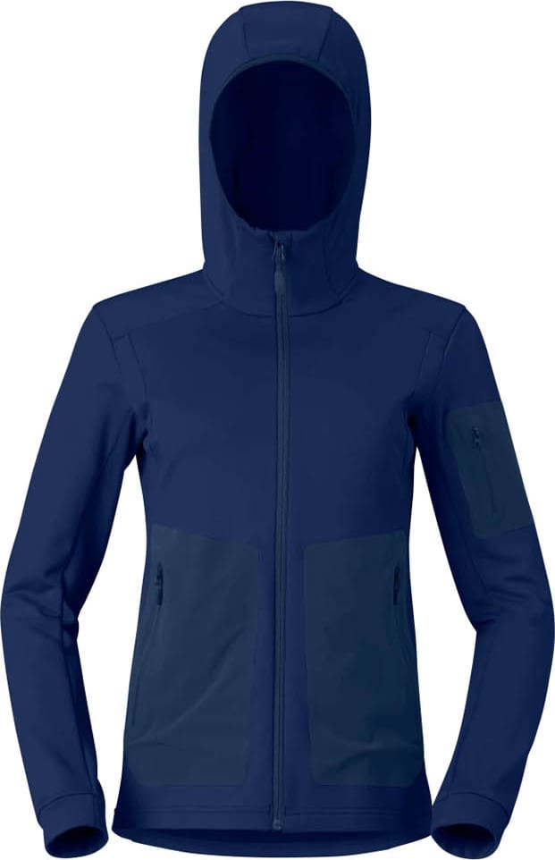 Norrøna Women's Falketind Warm Stretch Hood Indigo Night Blue Norrøna