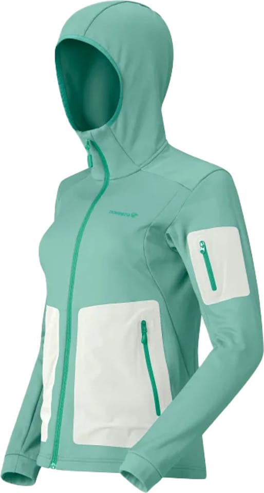 Norrøna Women's Falketind Warm Stretch Hood Malachite Green Norrøna