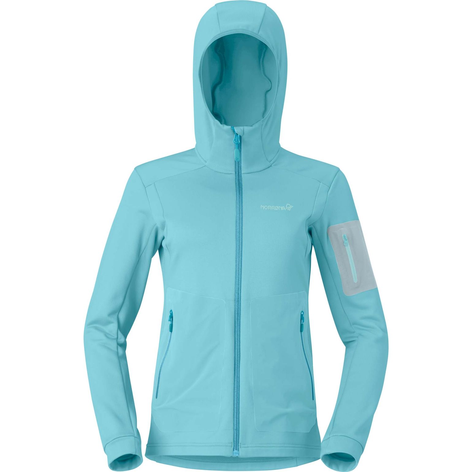 Norrøna Women's Falketind Warm Stretch Hood Brittany Blue
