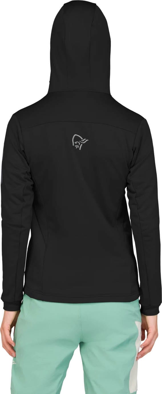 Norrøna Women's Falketind Warm Stretch Hood Caviar Black Norrøna
