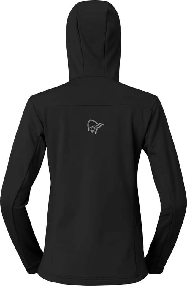 Norrøna Women's Falketind Warm Stretch Hood Caviar Black Norrøna