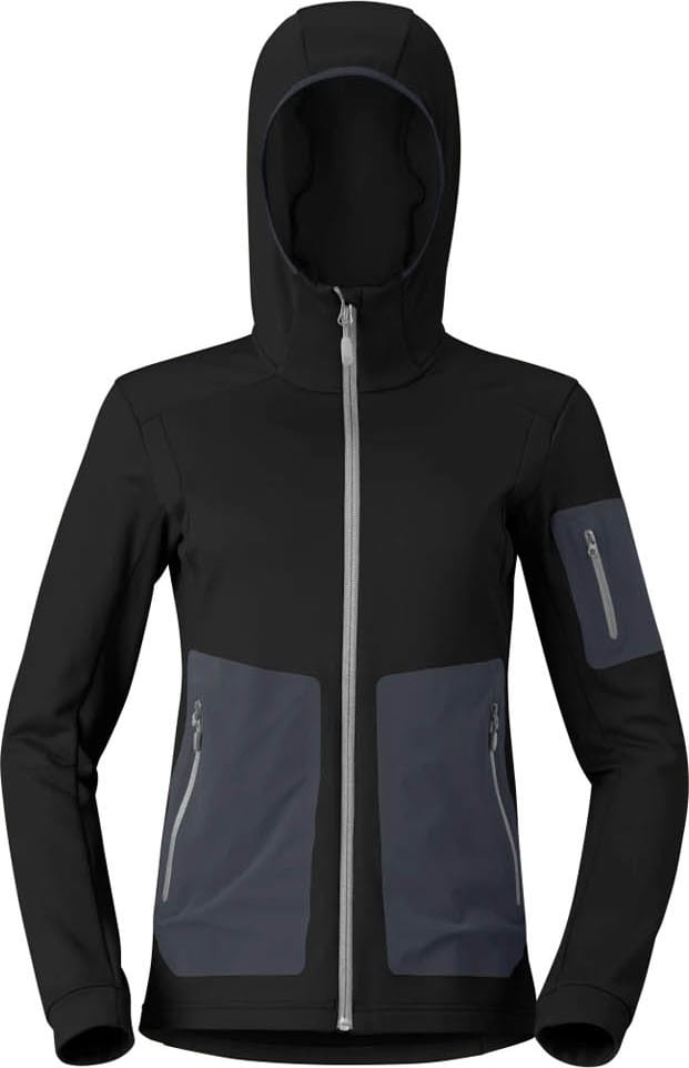 Norrøna Women's Falketind Warm Stretch Hood Caviar Black Norrøna