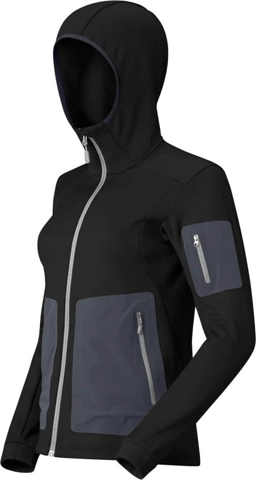 Norrøna Women's Falketind Warm Stretch Hood Caviar Black Norrøna