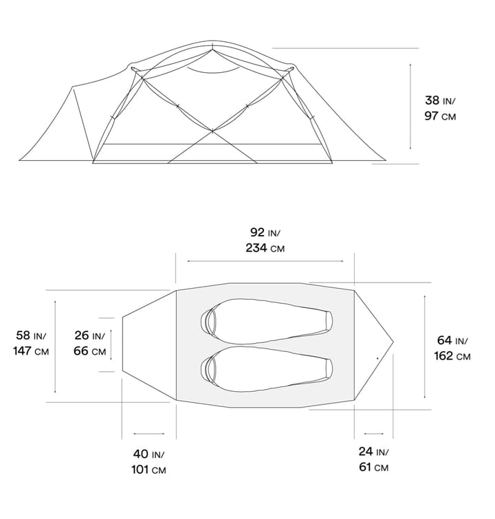 Mountain Hardwear Trango™ 2 Tent Alpine Red Mountain Hardwear