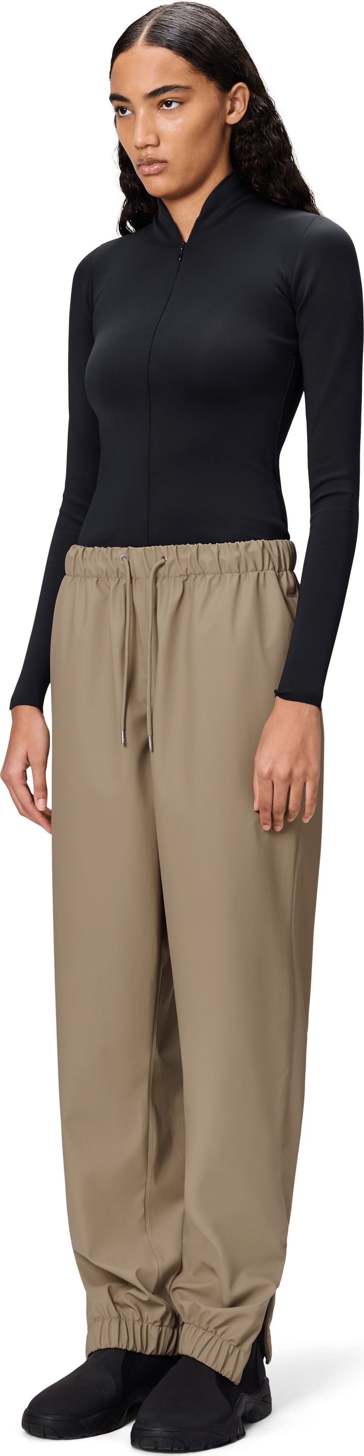 Rains Unisex Pants Regular Beige Rains