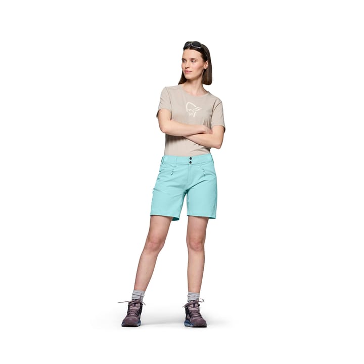 Norrøna  Women's Falketind Flex1 Shorts Aqua Haze Norrøna