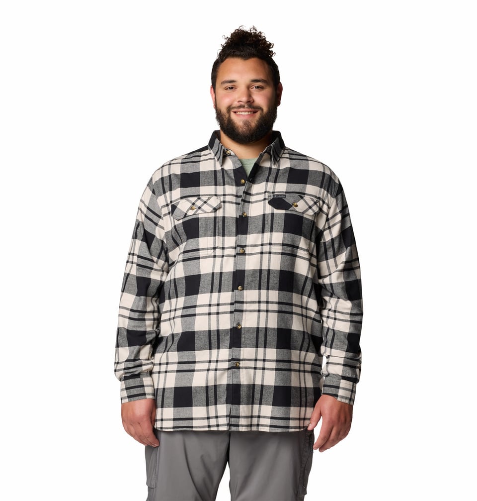 Men's Flare Gun Stretch Flannel Black River Crossing Plaid