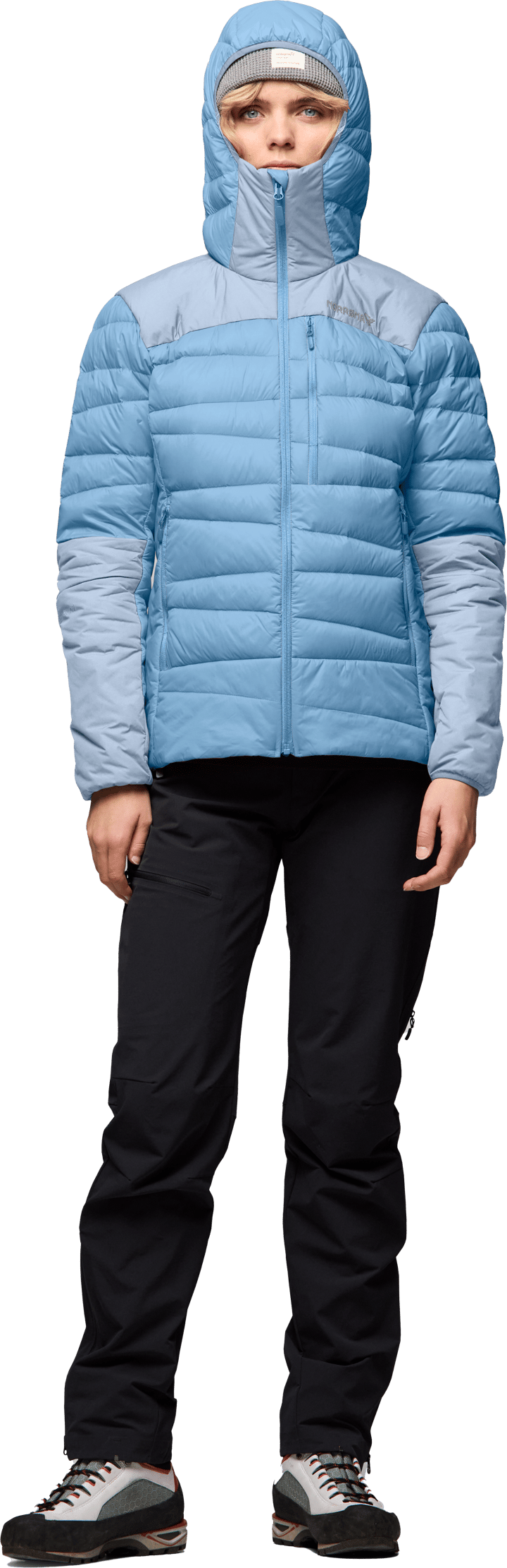Norrøna Women's Falketind Down750 Hood Allure/cashmere Blue Norrøna