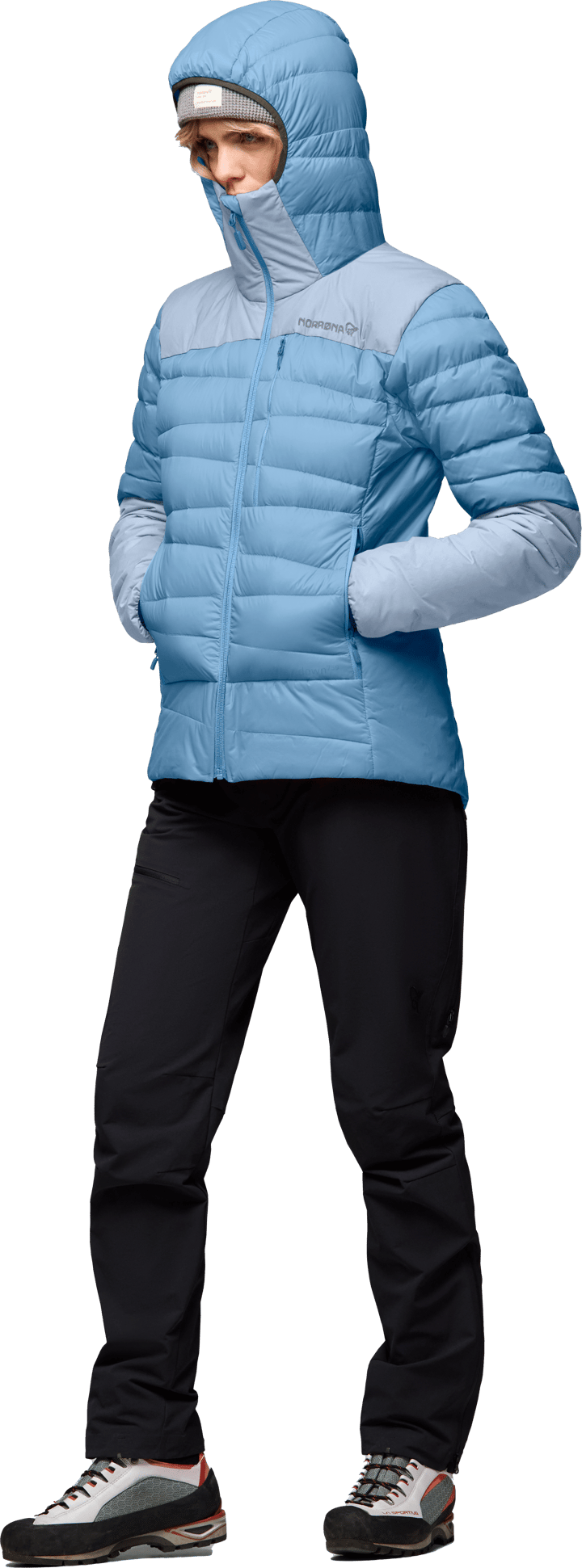 Norrøna Women's Falketind Down750 Hood Allure/cashmere Blue Norrøna