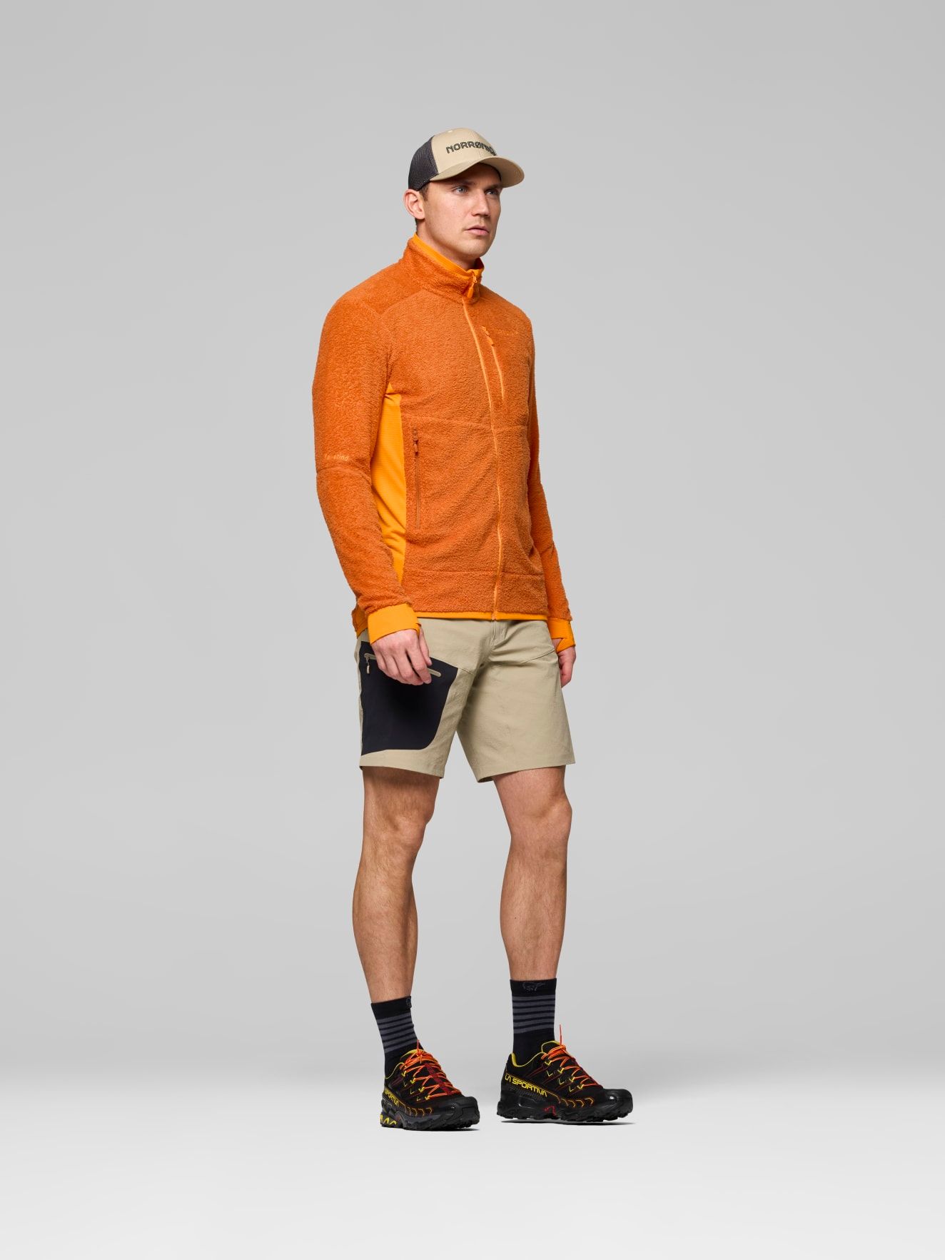 Norrøna Men's Falketind Warm1 Active Jacket Gold Flame/Exuberance