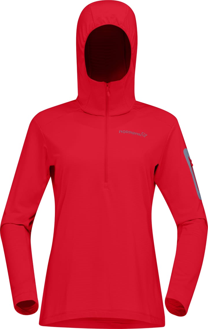 Norrøna Women's Falketind Warm1 Hood Aura Orange/Trooper Norrøna