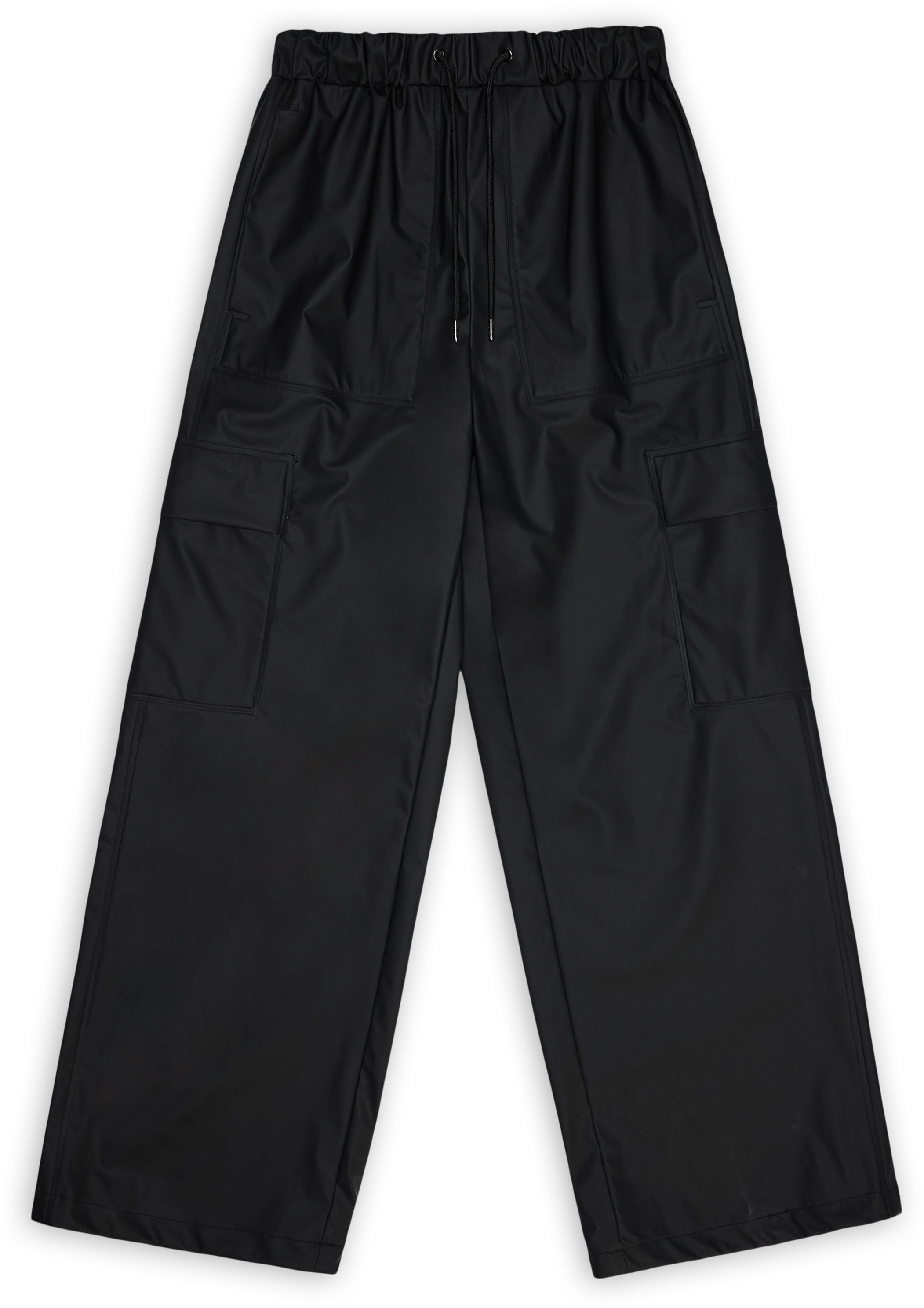 Rains Unisex Cargo Rain Pants Wide Black  L