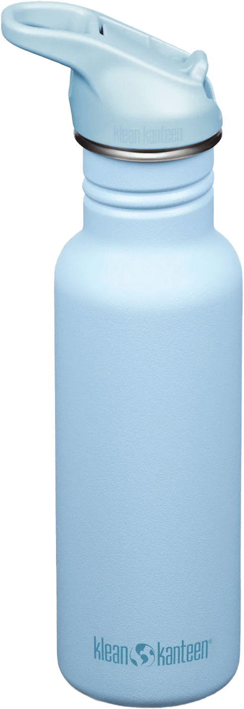 Klean Kanteen Classic Narrow 532 ml (W/ Flip Seal Sport Cap and Straw) Clear Sky Klean Kanteen