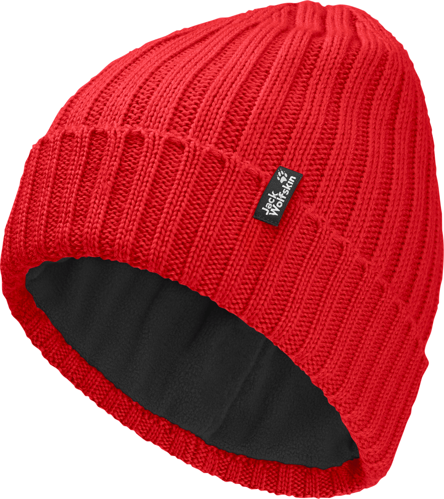 Jack Wolfskin Rib Knit Beanie Siren Red