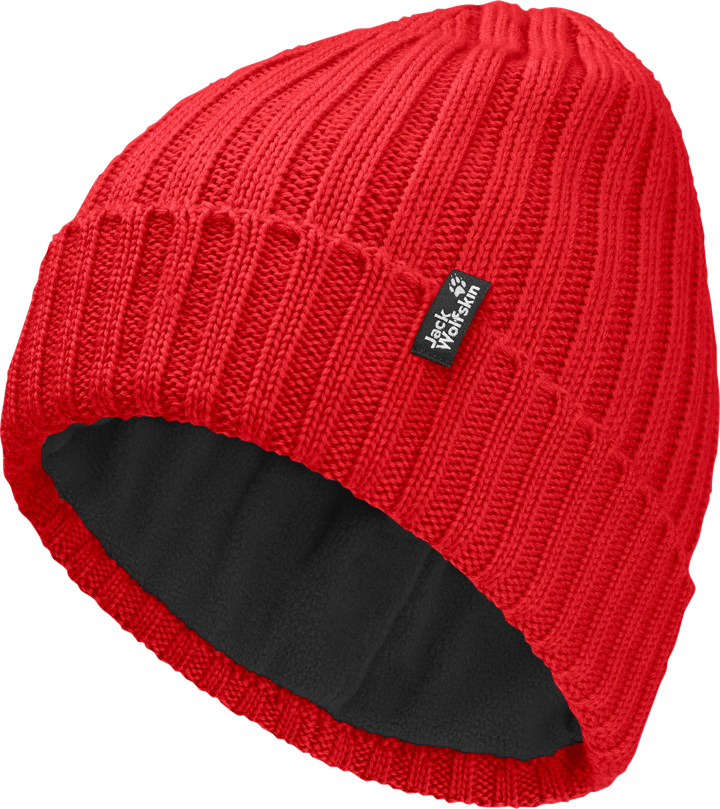 Jack Wolfskin Rib Knit Beanie Siren Red Jack Wolfskin