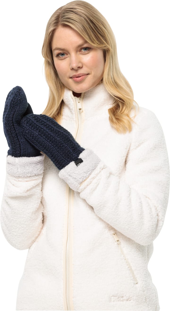 Jack Wolfskin Women's Highloft Knit Mitten Night Blue Jack Wolfskin