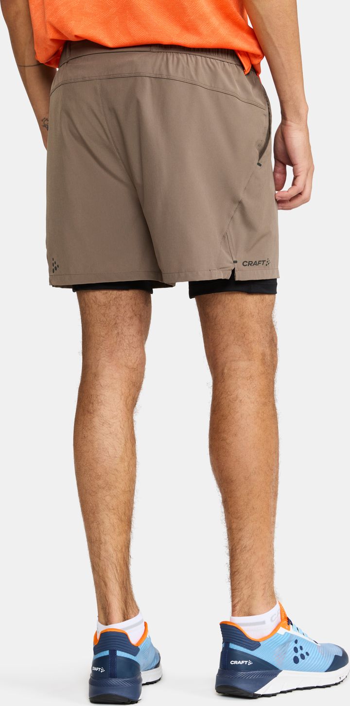 Craft Men's Adv Essence 2-in-1 Stretch Shorts Dark Clay Craft Craft Men's Adv Essence 2-in-1 Stretch Shorts Dark Clay Craft