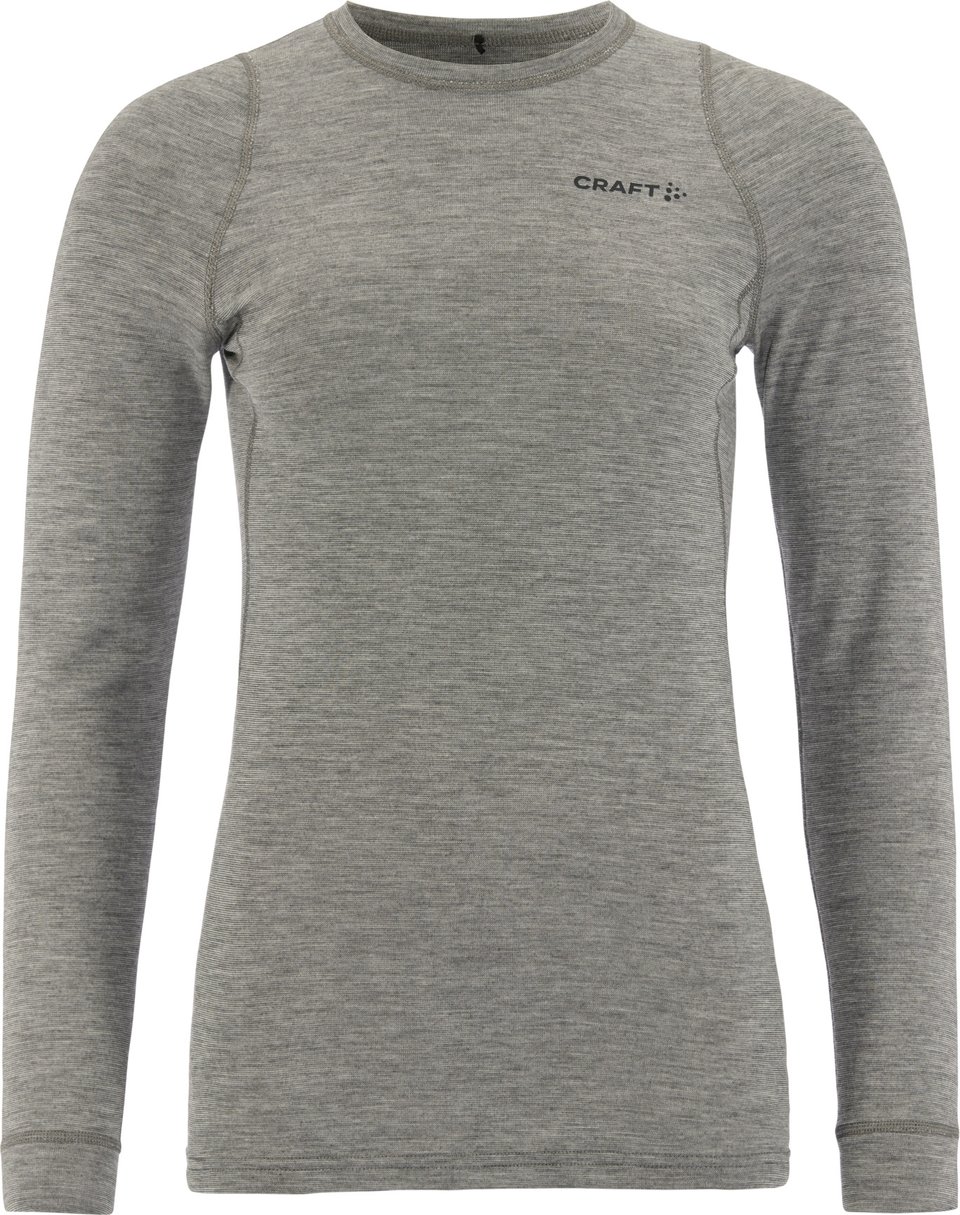 Women's Core Wool Merino Set Dark Grey Melange