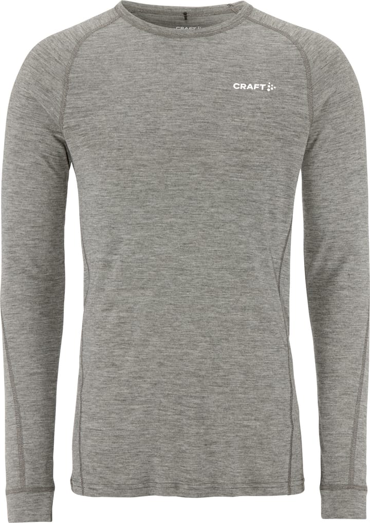 Craft Men's Core Wool Merino Set Dark Grey Melange Craft