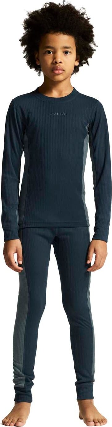 Craft Juniors' Core Dry Baselayer Set Blaze/Orion Craft