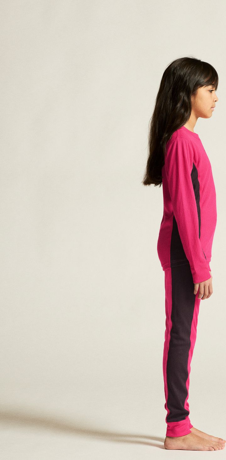 Craft Juniors' Core Dry Baselayer Set Fame/Dark Plum Craft