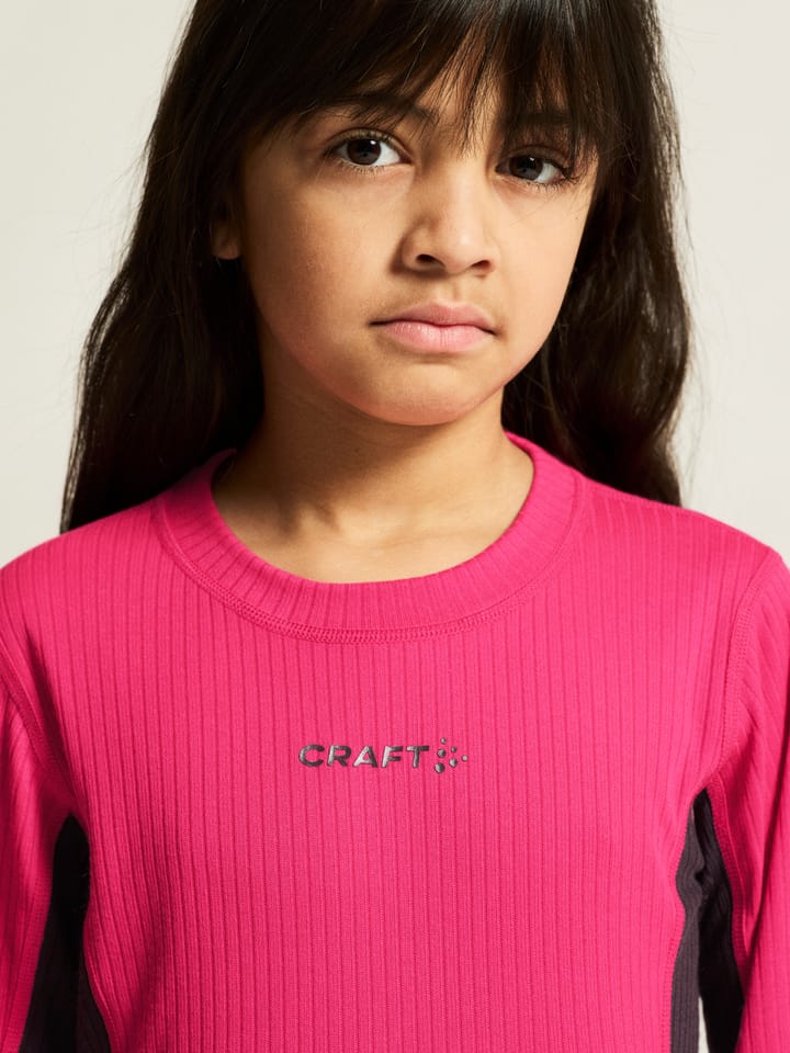 Craft Juniors' Core Dry Baselayer Set Fame/Dark Plum Craft