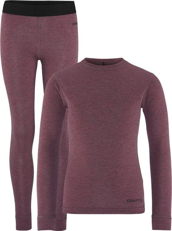Craft Juniors' Core Wool Merino Set Rouge Melange