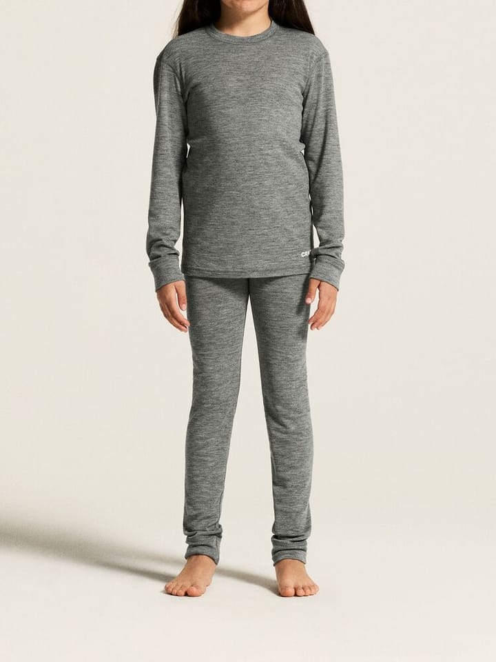 Craft Juniors' Core Wool Merino Set Dk Grey/melange Craft