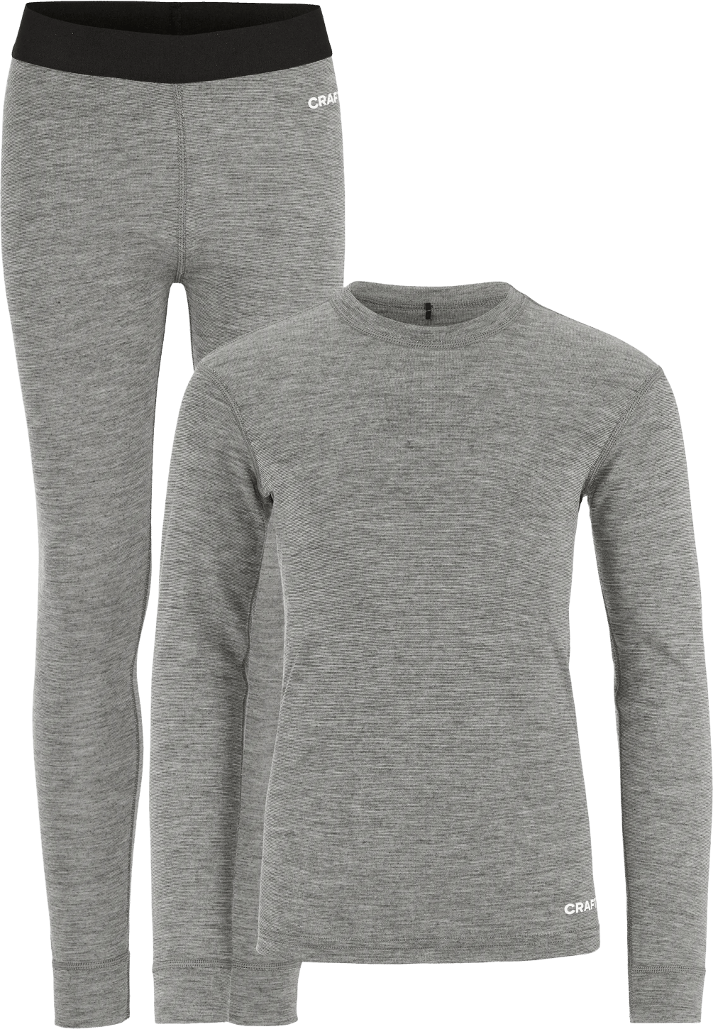 Craft Juniors' Core Wool Merino Set Dk Grey/melange