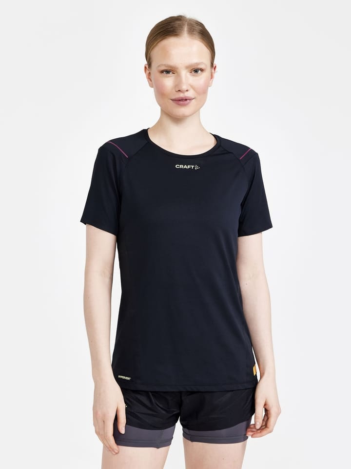 Craft Women's Pro Hypervent Short Sleeve Tee Black-Roxo Craft Craft Women's Pro Hypervent Short Sleeve Tee Black-Roxo Craft