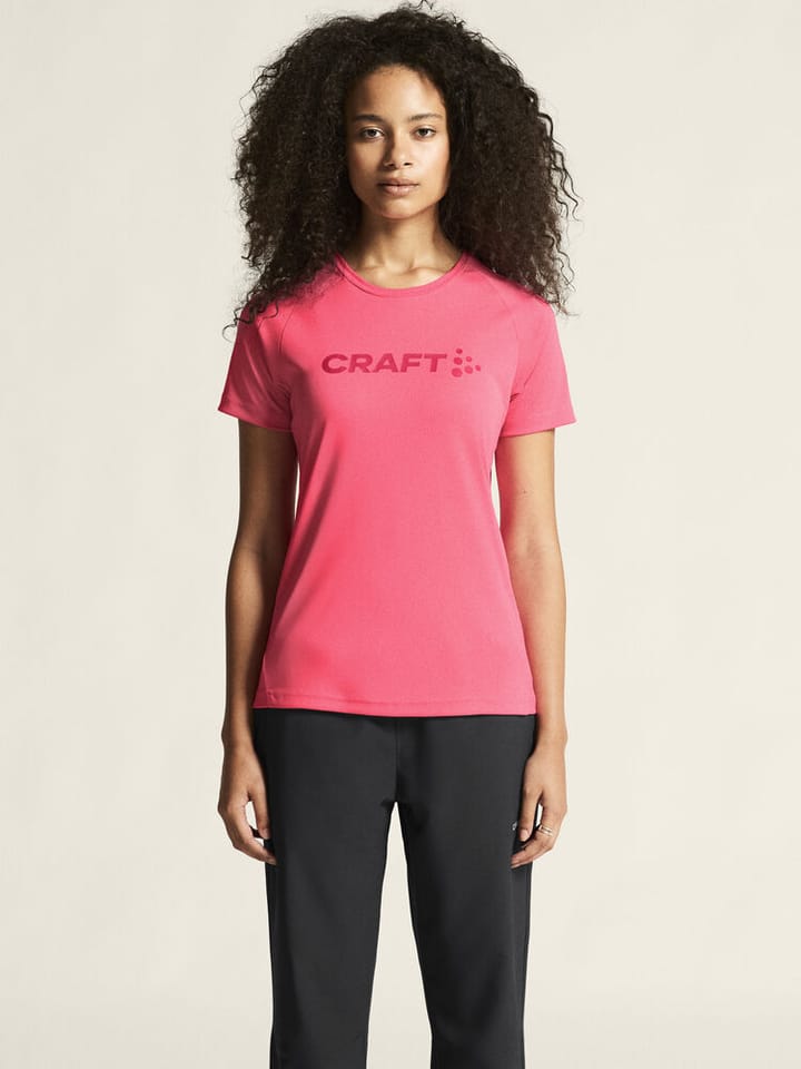 Craft Women's Core Unify Logo Tee Fuchsia Craft