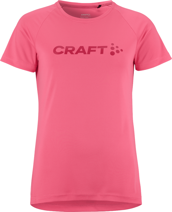 Craft Women's Core Unify Logo Tee Fuchsia Craft