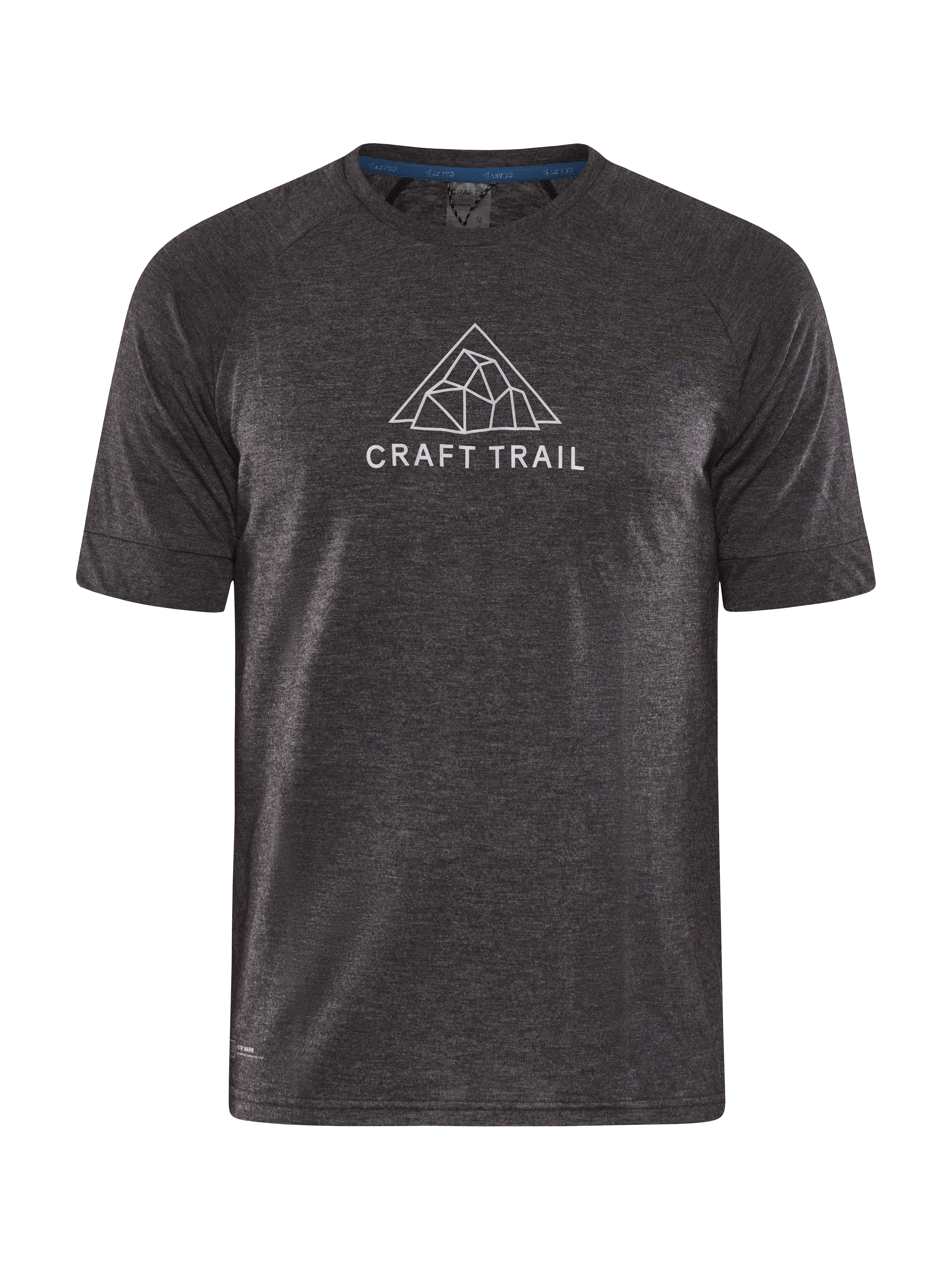 Craft Craft Men's Adv Trail Wool Short Sleeve Tee Black-Melange XL, Black-Melange