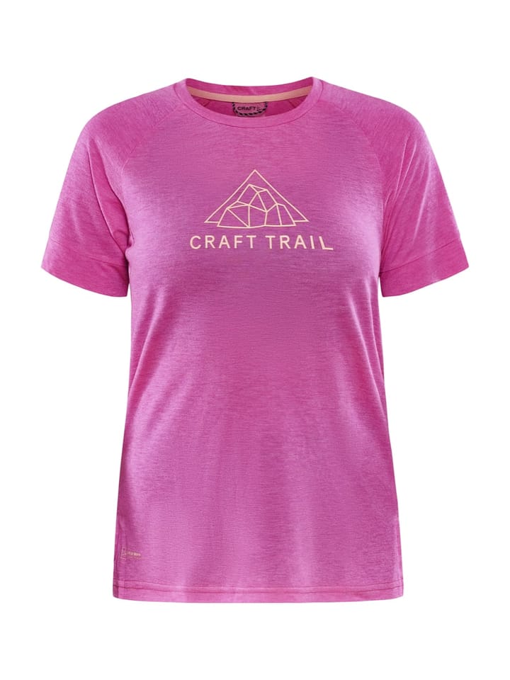 Craft Women's Adv Trail Wool Short Sleeve Tee Metro-Melange Craft