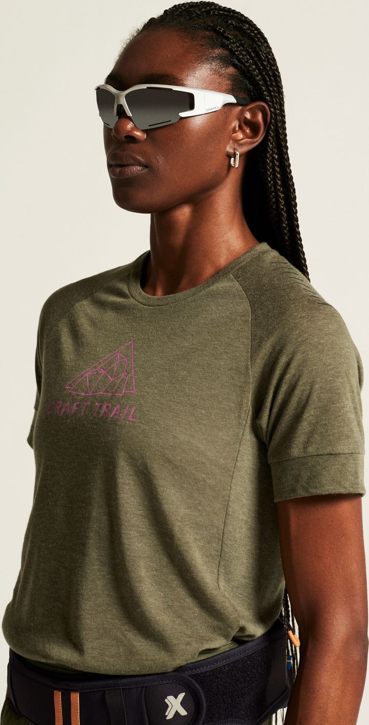 Craft Women's Advance Trail Wool Short Sleeve Tee Rift Melange Craft