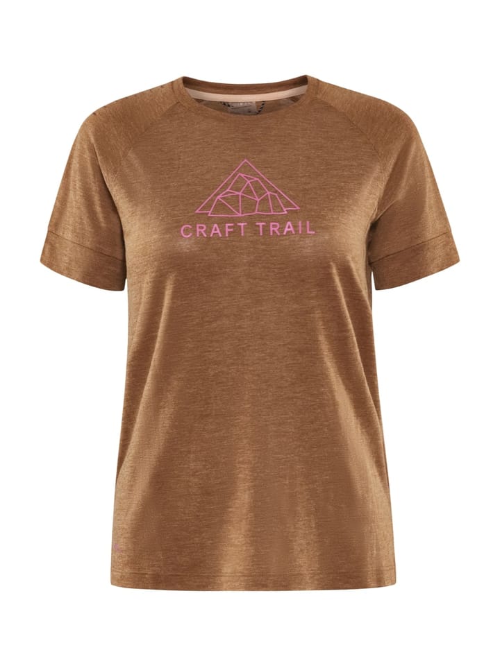 Craft Women's Advance Trail Wool Short Sleeve Tee Roots/Melange Craft Craft Women's Advance Trail Wool Short Sleeve Tee Roots/Melange Craft